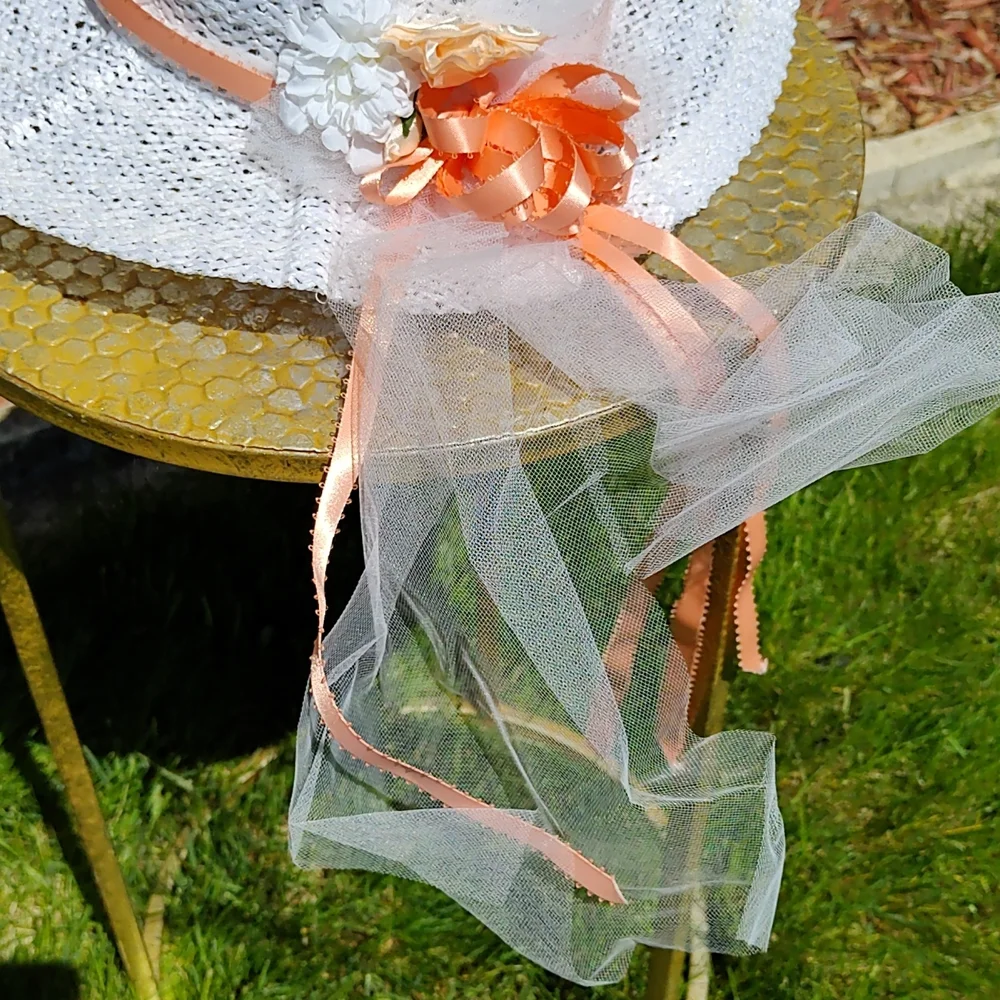 🖐️3/$15🖐️Girls white Sunday hat